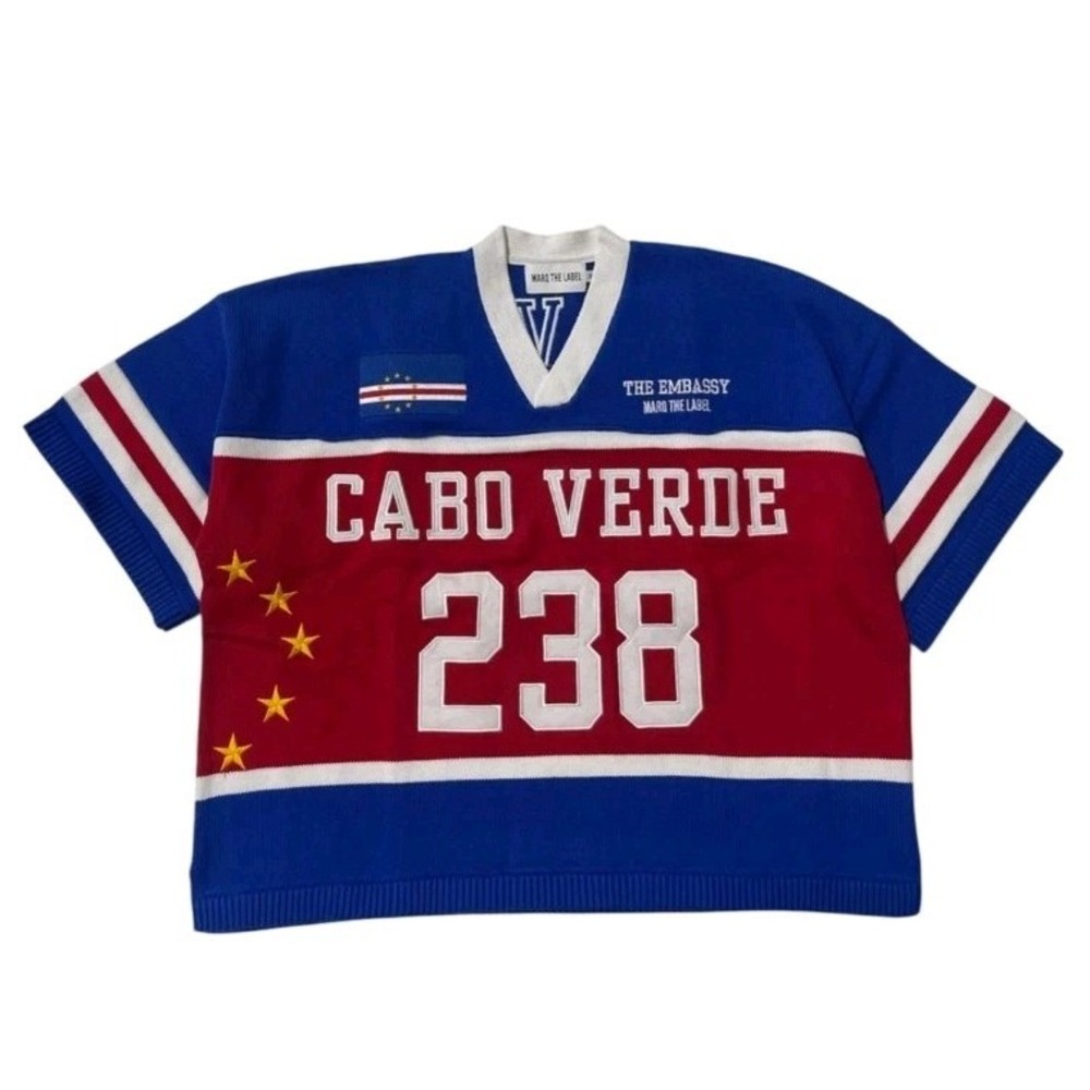 Marq The Label The Embassy Cabo Verde WC '26 Knit Jersey Sweater Size Small
